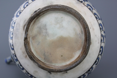 A Safavid blue and white jug in Chinese Ming style, Iran, 17th C.