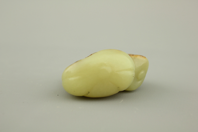 A Chinese celadon jade twin snuff bottle
