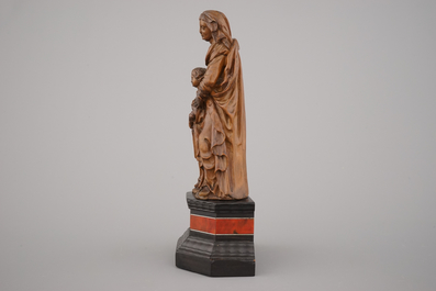 Beeld in buxushout van Sint-Anna en de Maagd, ca 1600