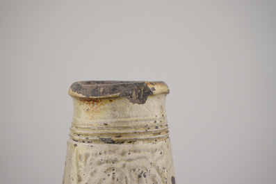 A large Raeren stoneware bellarmine jug, 17th C.