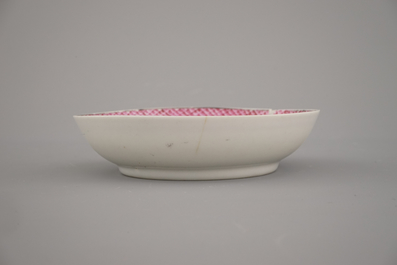 Paire de bols et pochons mandarins, famille rose, Qianlong, 18e