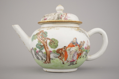 Th&eacute;i&egrave;re couverte tr&egrave;s fine en porcelaine de Chine pour l'export, Qianlong, 18e