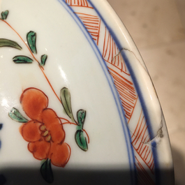 Vase couvert en porcelaine de Chine &agrave; d&eacute;cor floral Imari, Qianlong, 18e