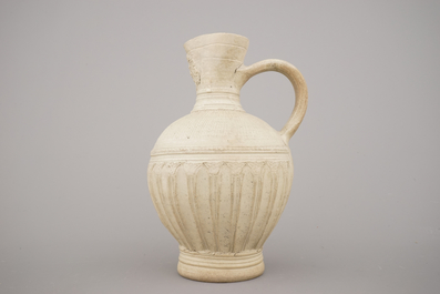 A Siegburg bellarmine jug, late 16th C.