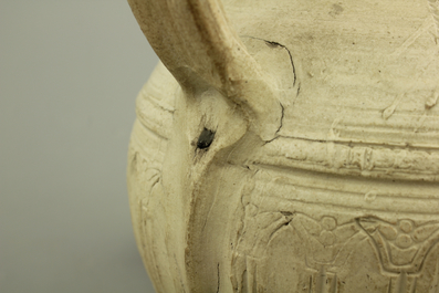 A Siegburg bellarmine jug, late 16th C.
