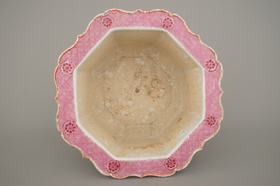 A Chinese porcelain famille rose jardiniere, Yongzheng