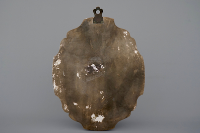 Een grote Rotterdamse plaquette met bijbelse voorstelling, ca. 1740