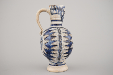 A Westerwald Enghals jug, ca. 1600