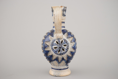 A Westerwald Enghals jug, ca. 1600