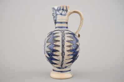 A Westerwald Enghals jug, ca. 1600