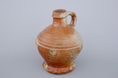 Two early stoneware jugs, Raeren, 16th C.