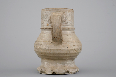 Two early stoneware jugs, Raeren, 16th C.