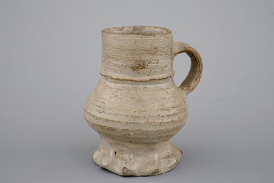 Two early stoneware jugs, Raeren, 16th C.