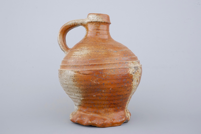 Two early stoneware jugs, Raeren, 16th C.