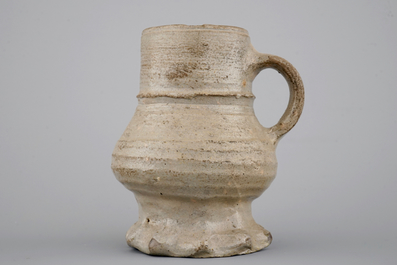 Two early stoneware jugs, Raeren, 16th C.
