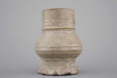 Two early stoneware jugs, Raeren, 16th C.