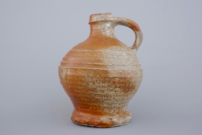 Two early stoneware jugs, Raeren, 16th C.