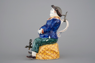 Une grande fontaine de table figurative "Bobbejak", 18&egrave;me