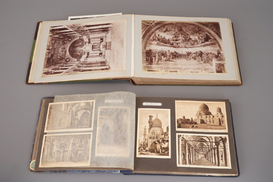 Un lot de photographies albumines et autres en noir et blanc sur Egypte, Le Vatican, Rhodes, ... ca. 1900