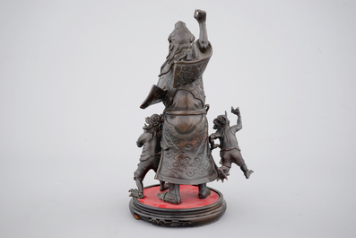 Un sujet mythologique en bronze, Chine, 19/20&egrave;me