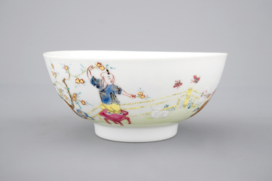 Un bol en porcelaine de Chine famille rose, Yongzheng, 1722-1735