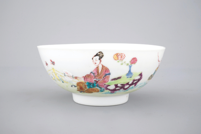 Un bol en porcelaine de Chine famille rose, Yongzheng, 1722-1735