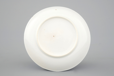 Un sorbet et soucoupe en porcelaine de Chine pour l'export: "Le perroquet sur une branche", Qianlong, ca. 1740