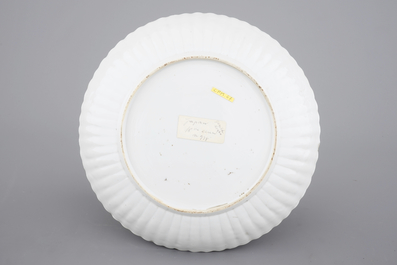 A Chinese famille verte and imari plate, Kangxi, ca. 1700