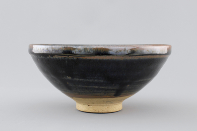 A Chinese black glazed bowl, presumably Song Dynasty