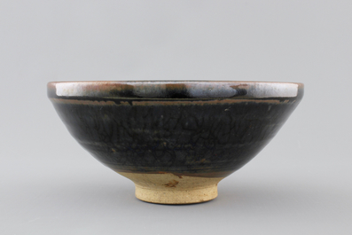 A Chinese black glazed bowl, presumably Song Dynasty