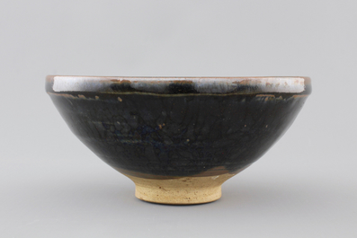A Chinese black glazed bowl, presumably Song Dynasty