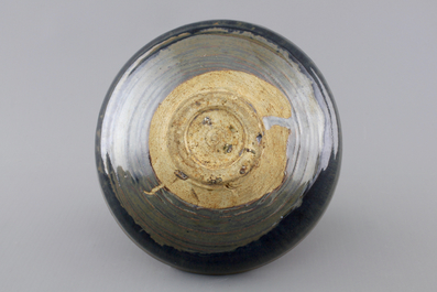 A russet-splashed black-glazed bowl, presumably Song Dynasty
