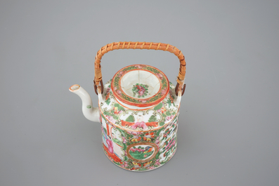 A collection of various Chinese Canton rose medallion wares, 19th C.
