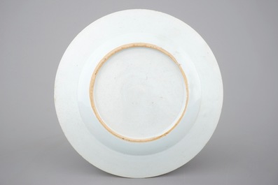 A fine Chinese famille rose plate &ldquo;The Romance of the Western Chamber&rdquo;, Yongzheng, 1722-1735