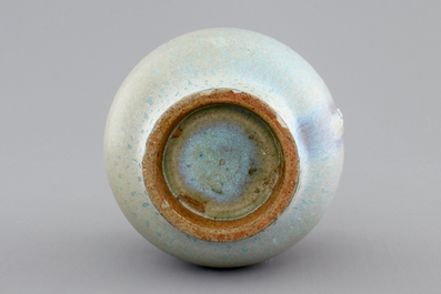 A Chinese jun glaze brush washer, Yuan Dynasty