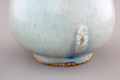 A Chinese jun glaze brush washer, Yuan Dynasty