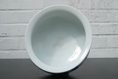 A blue and white Chinese porcelain censer, Kangxi, ca. 1700