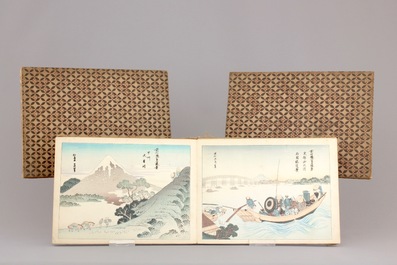A Japanese woodblock album and two Chinese landscape albums, ca. 1900