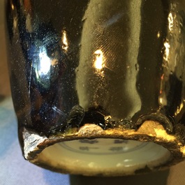 A group of Chinese monochrome brown and black wares, 17/18th C.