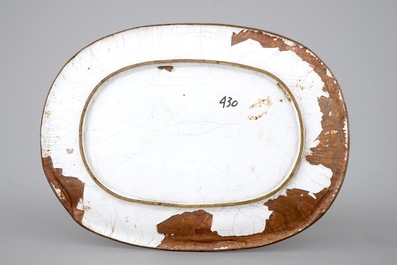 Five Chinese Canton enamel pieces, inc. a large bowl and covered cup on stand, 18/19th C.