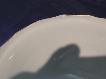 A large Chinese famille rose &ldquo;Wu Shuang Pu&rdquo; bowl, cover and saucer, Daoguang, 19th C.