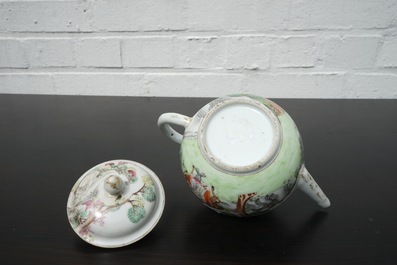 Th&eacute;i&egrave;re couverte tr&egrave;s fine en porcelaine de Chine pour l'export, Qianlong, 18e
