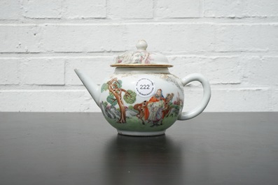 Th&eacute;i&egrave;re couverte tr&egrave;s fine en porcelaine de Chine pour l'export, Qianlong, 18e