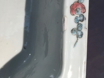 Two Chinese famille rose porcelain bonsai bowls, 19/20th C.