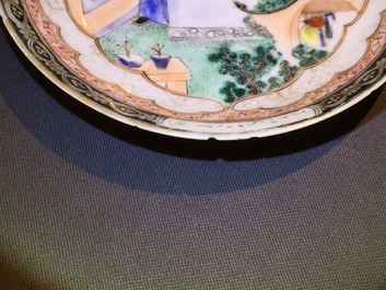 Une tasse et soucoupe en porcelaine de Chine famille rose, &eacute;poque Yongzheng, 1722-1735