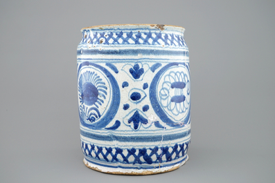 A large chinoiserie albarello, probably Haarlem, early 17th C.