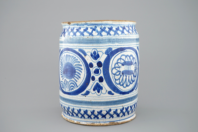 A large chinoiserie albarello, probably Haarlem, early 17th C.