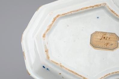 A fine Dutch Delft rice table dish, ca. 1700