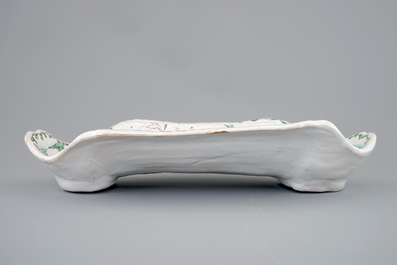 An Italian asparagus plate, Nove di Bassano, Antonibon workshop, 18th C.