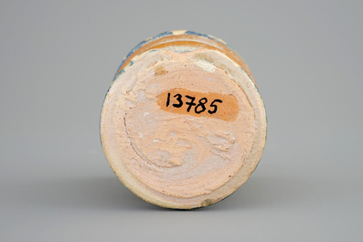 A small Antwerp maiolica albarello, ca. 1580